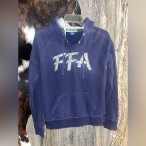 Future farmers of America FFA bedazzled sequin navy blue hoodie size small